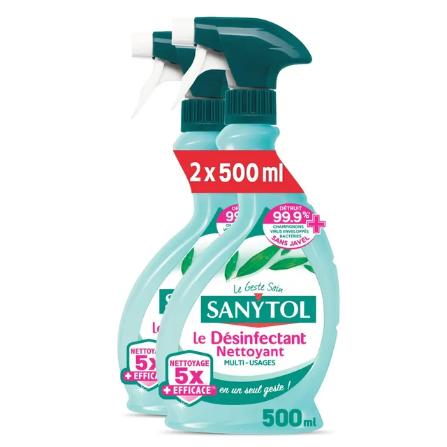 sanytol-d-sinfectant-nettoyant-multi-usages-eucalyptus-500-ml-lot-de-2-nouvelle- image 1