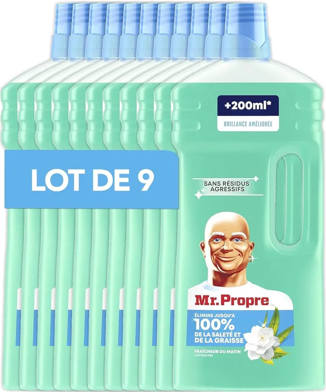 mr-propre-nettoyant-liquide-sol-multi-usages-fra-cheur-matin-1-5-l-lot-de-9-limi image 1