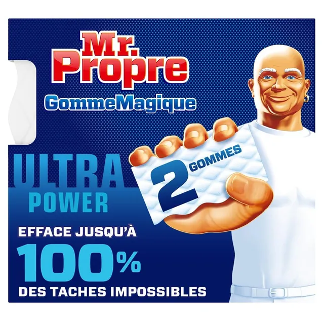 mr-propre-gomme-magique-ultra-power-lot-de-2-limine-t-ches-tenaces-de-crayon-gra image 1