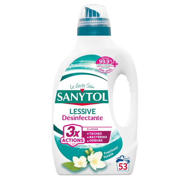 sanytol-lessive-d-sinfectante-fleurs-blanches-2-65-l-tout-type-de-linge-bact-ric image 1