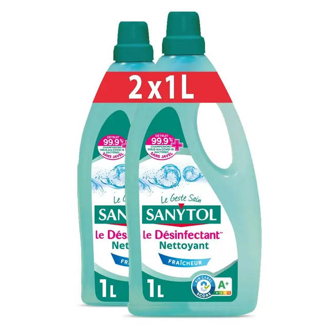 sanytol-nettoyant-m-nager-d-sinfectant-au-citron-lot-de-3-x-1-l-formule-5x-plus- image 1