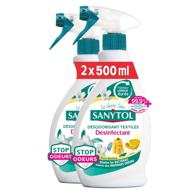 sanytol-d-sodorisant-textiles-d-sinfectant-500-ml-lot-de-2-bact-ricide-virucide- image 1