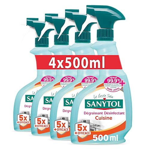 sanytol-d-sinfectant-cuisine-ultra-d-graissant-500-ml-lot-de-4-bact-ricide-viruc image 6
