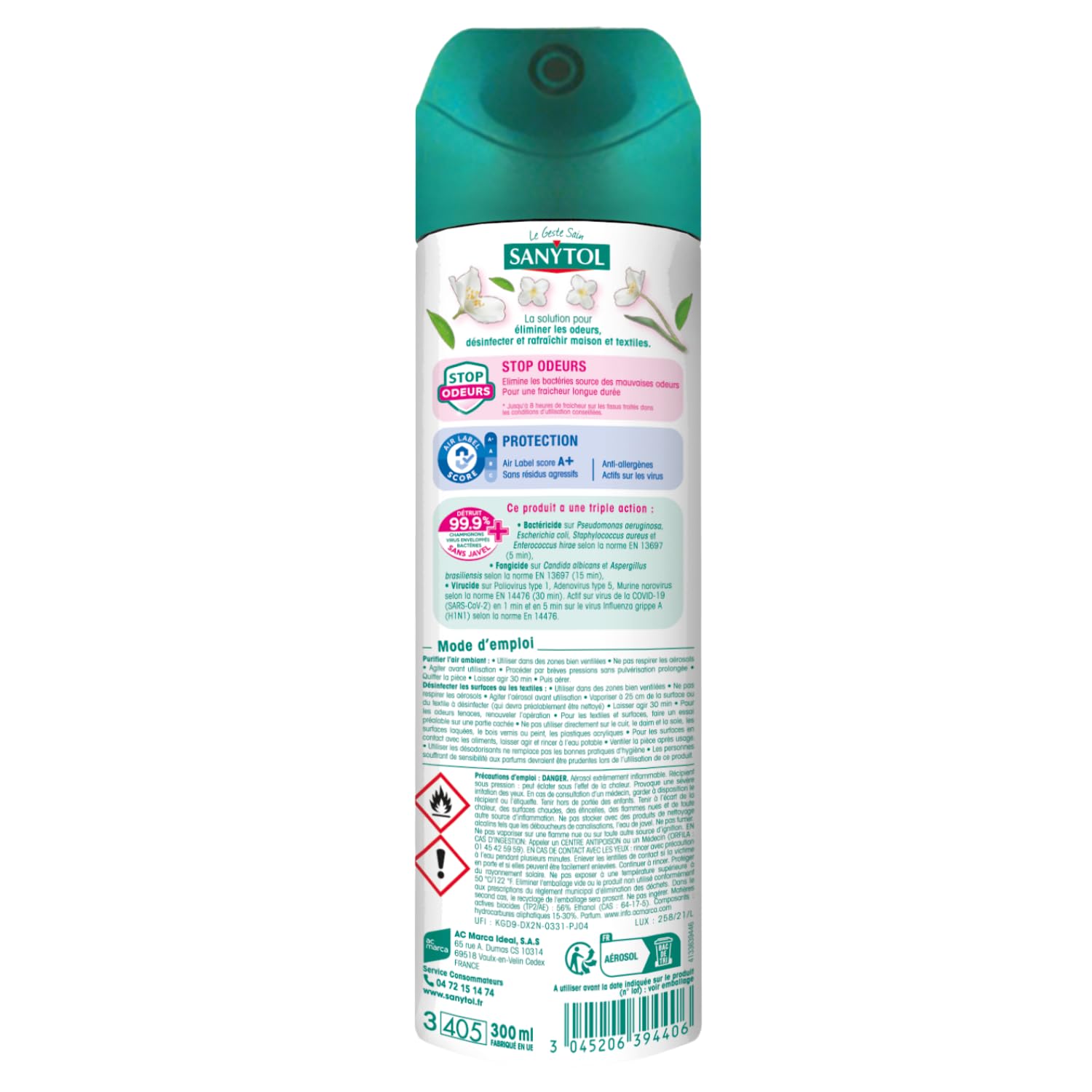 sanytol-d-sodorisant-d-sinfectant-fra-cheur-fleurs-blanches-300-ml-triple-action image 3