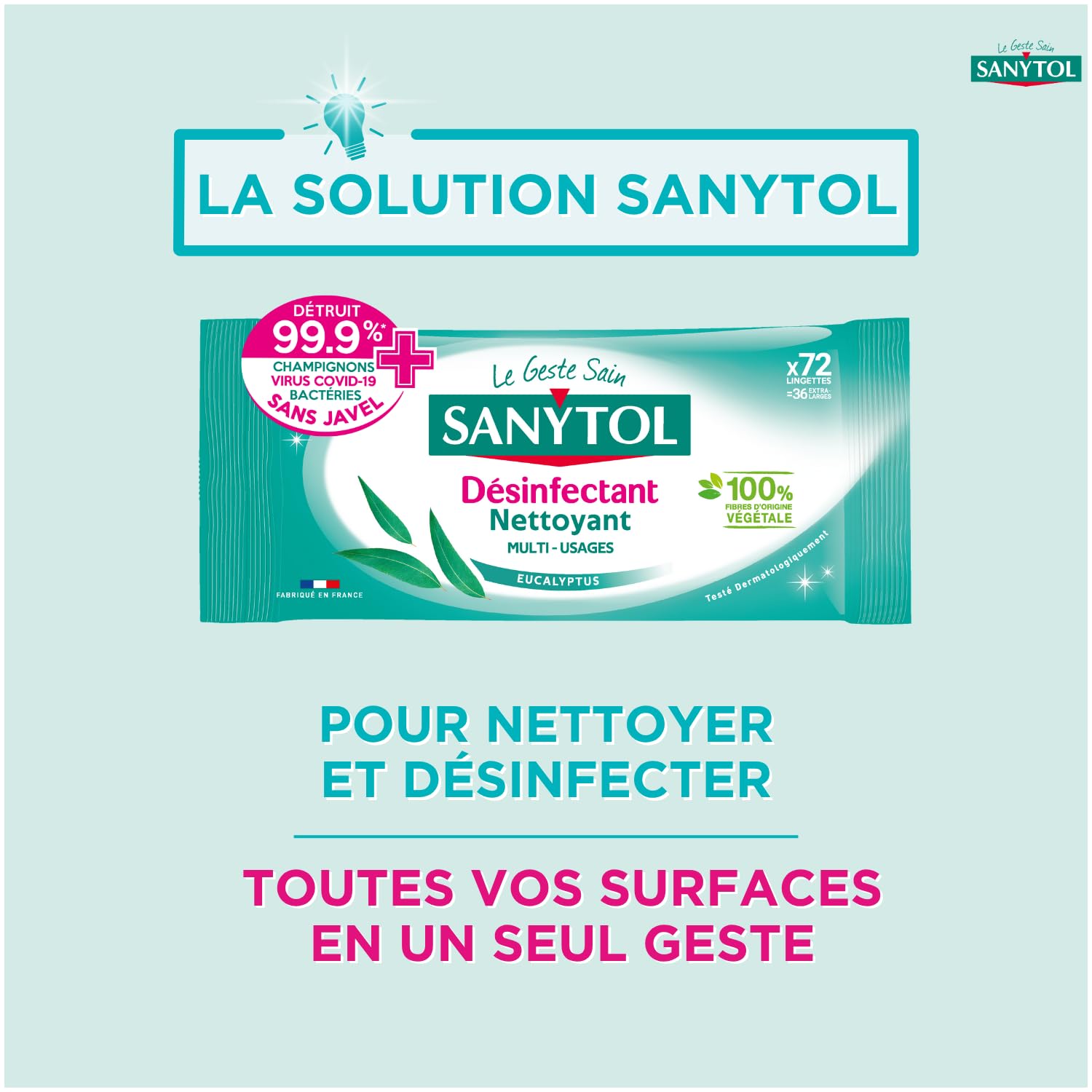 sanytol-lingettes-d-sinfectantes-multi-usages-pamplemousse-citronnelle-x72-bact- image 6