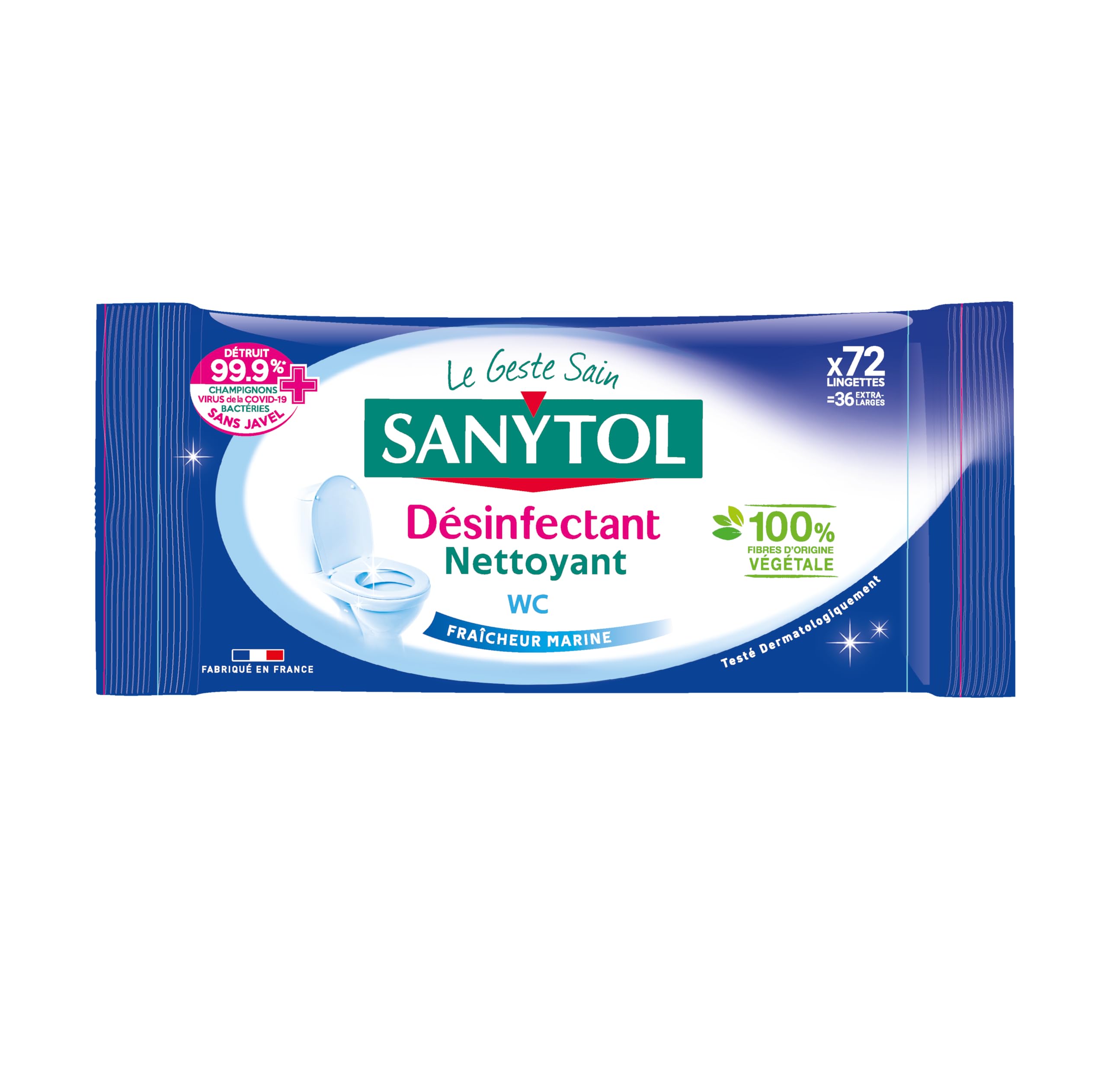 sanytol-lingettes-d-sinfectantes-wc-fra-cheur-marine-lot-de-3-x-72-bact-ricide-v image 2
