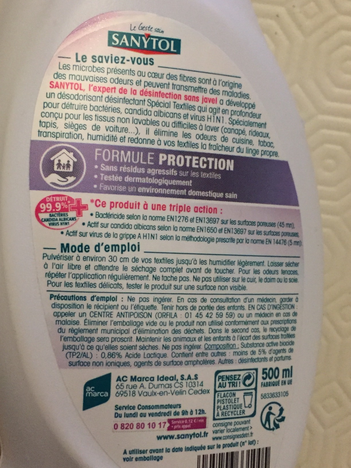 Correct mais odeur un peu présente