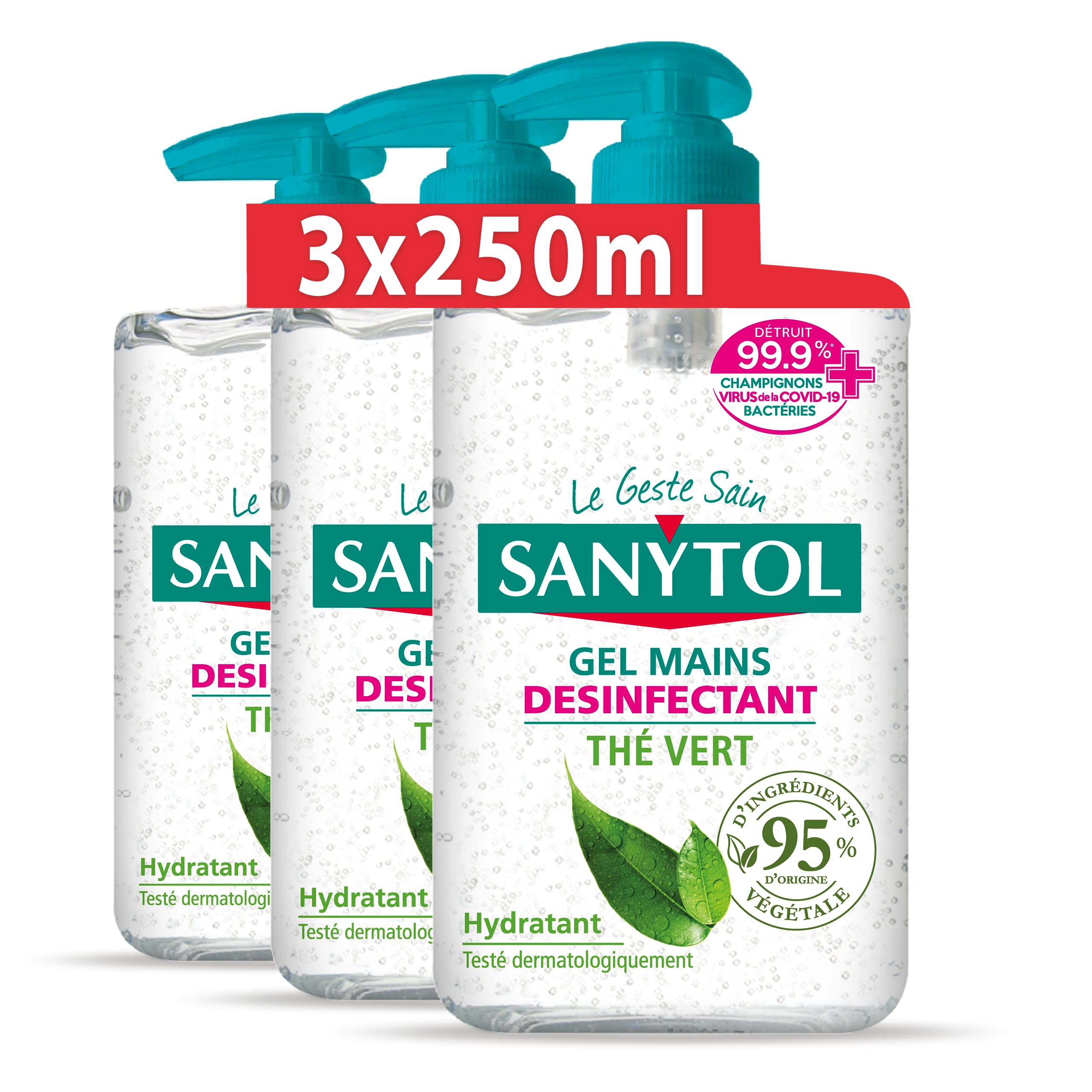 sanytol-gel-mains-d-sinfectant-th-vert-250-ml-lot-de-3-bact-ricide-virucide-fong image 1