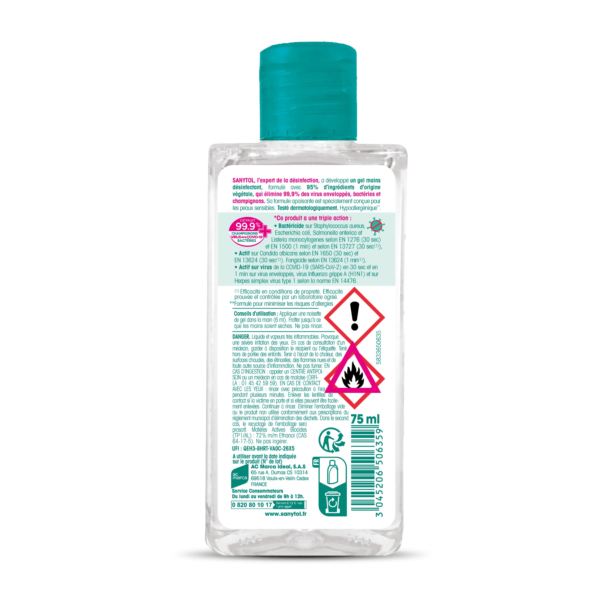 sanytol-gel-mains-d-sinfectant-peaux-sensibles-alo-vera-75-ml-bact-ricide-viruci image 3